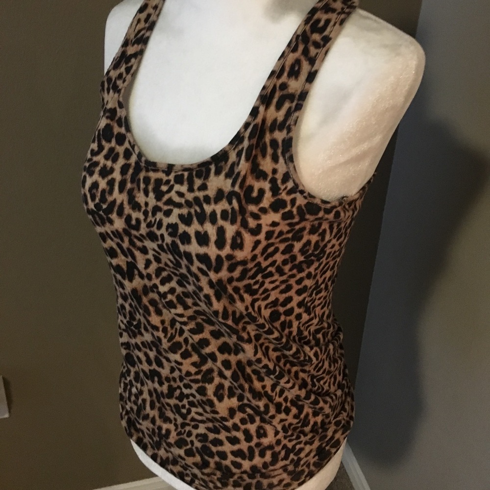 Leopard Print Racerback Tank by VS PINK